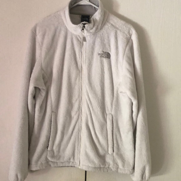 The north face Sherpa white zip up drawstring jacket - Picture 2 of 10